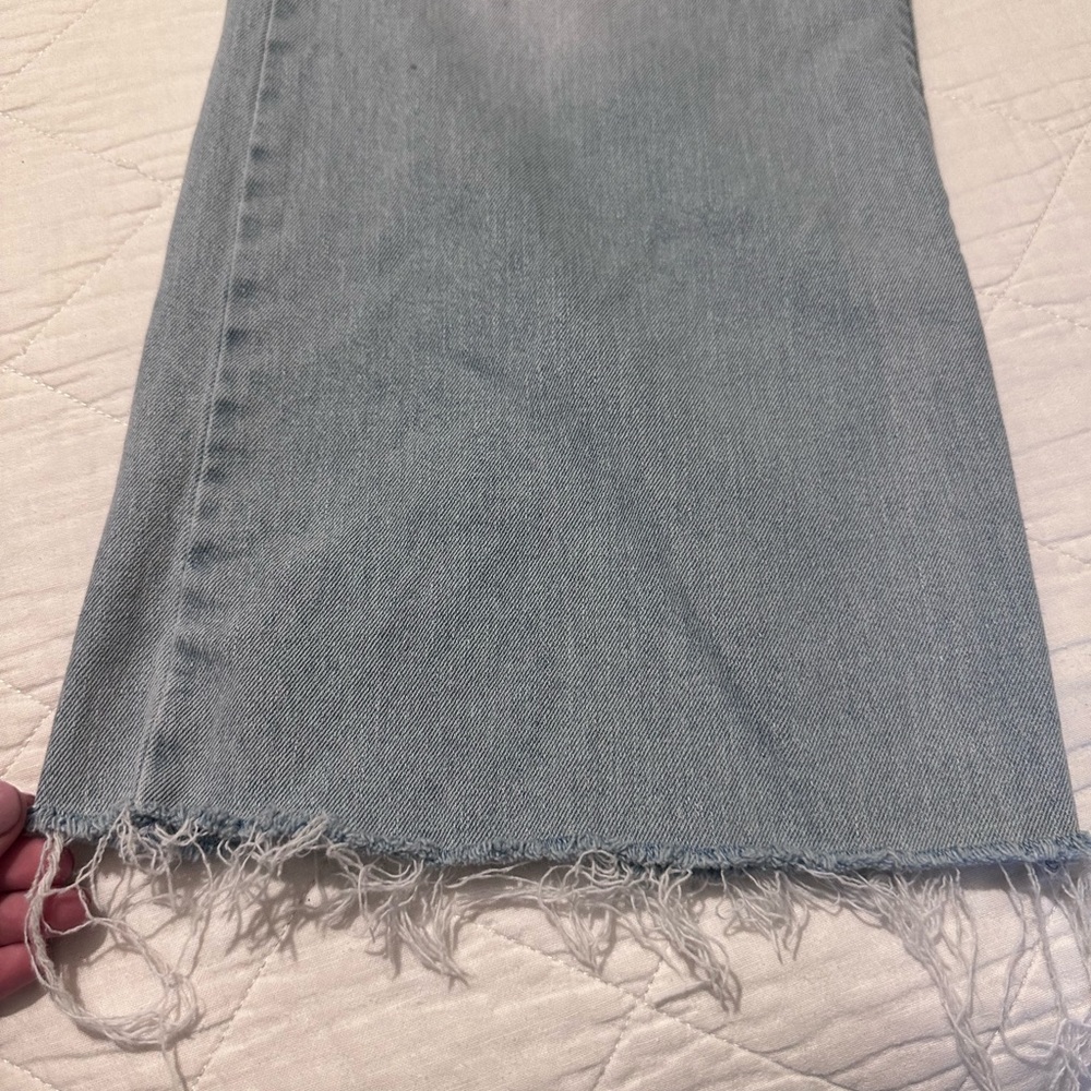 Vibrant Light Blue Flare Jeans - Picture 4 of 6